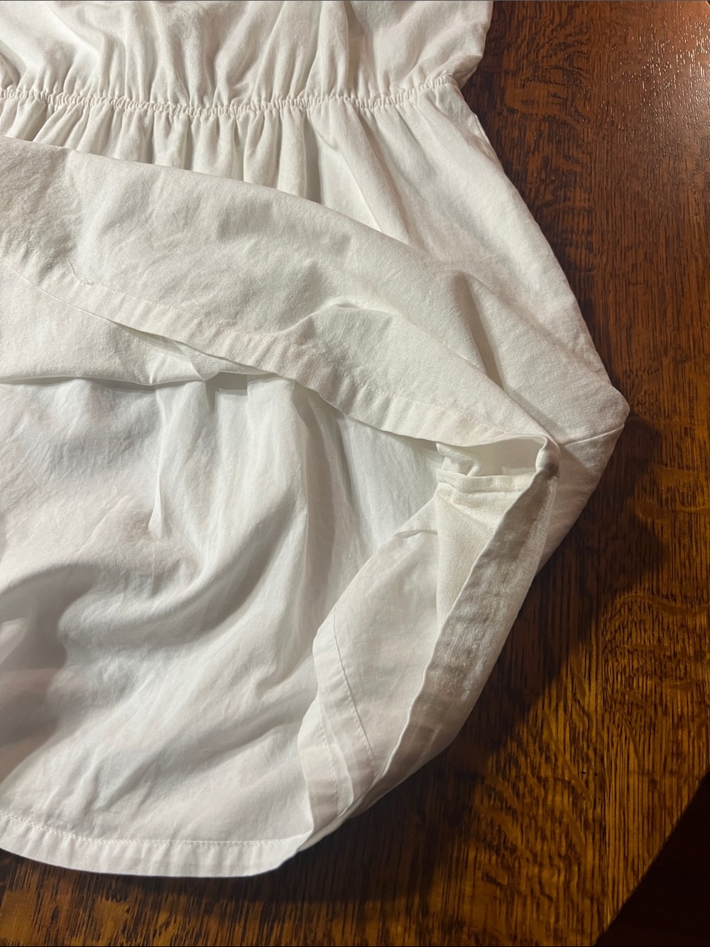 J Crew Factory White Linen Rayon Spaghetti Strap Lined Dress EUC Size XL - Picture 10 of 11